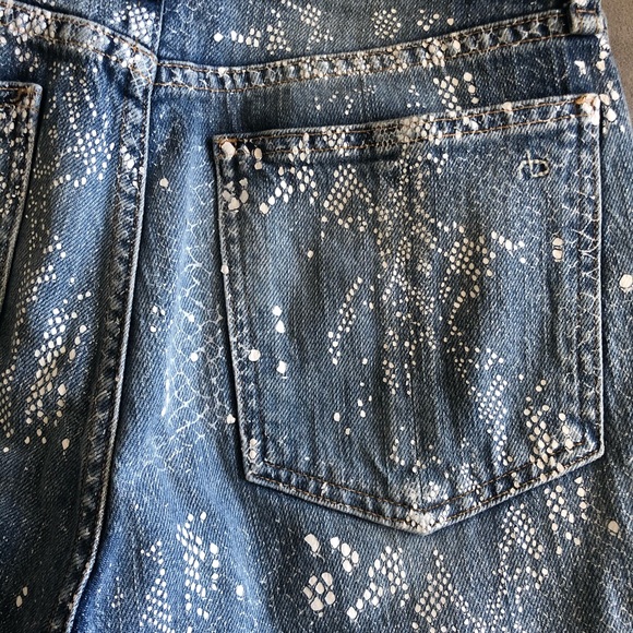 Rag & Bone Nina High Rise Jeans Python 26 - Picture 8 of 8